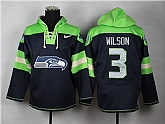 Nike Seattle Seahawks #3 Russell Wilson Navy Blue Hoody,baseball caps,new era cap wholesale,wholesale hats