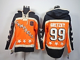 Old Time Hockey Campbell Conference 1990 All-Star #99 Wayne Gretzky Orange Hoodie,baseball caps,new era cap wholesale,wholesale hats