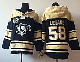 Pittsburgh Penguins #58 Letang Black Hoodie,baseball caps,new era cap wholesale,wholesale hats