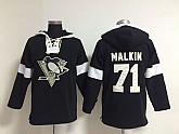 Pittsburgh Penguins #71 Evgeni Malkin Solid Color Black Hoody,baseball caps,new era cap wholesale,wholesale hats