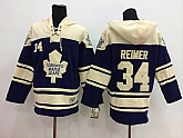 Toronto Maple Leafs #34 James Reimer Navy Blue Hoodie,baseball caps,new era cap wholesale,wholesale hats