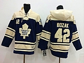 Toronto Maple Leafs #42 Tyler Bozak Navy Blue Hoodie,baseball caps,new era cap wholesale,wholesale hats