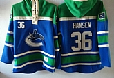 Vancouver Canucks #36 Jannik Hansen Blue Hoody,baseball caps,new era cap wholesale,wholesale hats