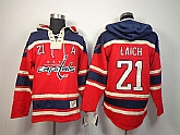 Washington Capitals #21 Laich Red Hoodie,baseball caps,new era cap wholesale,wholesale hats