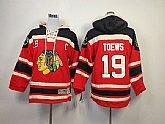 Youth Chicago Blackhawks #19 Janathan Toews Red Hoodie,baseball caps,new era cap wholesale,wholesale hats