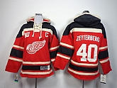 Youth Detroit Red Wings #40 Henrik Zetterberg Red Hoodie,baseball caps,new era cap wholesale,wholesale hats
