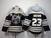 Youth Los Angeles Kings #23 Dustin Brown Black Hoodie,baseball caps,new era cap wholesale,wholesale hats