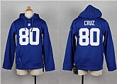 Youth Nike New York Giants #80 Victor Cruz Blue Kids Hoody,baseball caps,new era cap wholesale,wholesale hats