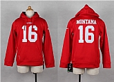 Youth Nike San Francisco 49ers #16 Joe Montana Red Kids Hoody,baseball caps,new era cap wholesale,wholesale hats