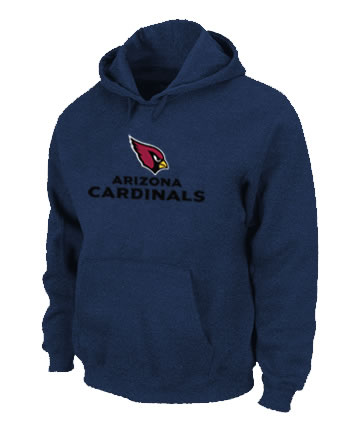 Arizona Cardinals Authentic Logo Pullover Hoodie Navy Blue