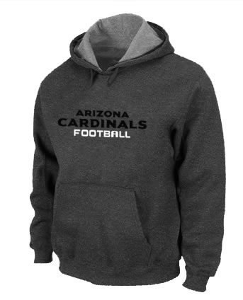 Arizona Cardinals Authentic font Pullover Hoodie Navy Grey