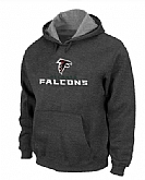 Atlanta Falcons Authentic Logo Pullover HoodieNavy Grey,baseball caps,new era cap wholesale,wholesale hats