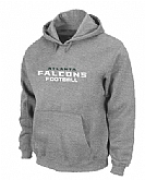Atlanta Falcons Authentic font Pullover Hoodie Grey,baseball caps,new era cap wholesale,wholesale hats
