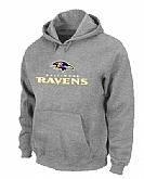 Baltimore Ravens Authentic Logo Pullover Hoodie Grey,baseball caps,new era cap wholesale,wholesale hats
