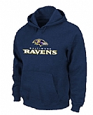 Baltimore Ravens Authentic Logo Pullover Hoodie Navy Blue,baseball caps,new era cap wholesale,wholesale hats