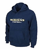 Baltimore Ravens Authentic font Pullover Hoodie Davy Blue,baseball caps,new era cap wholesale,wholesale hats