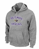 Baltimore Ravens Heart x26 Soul Pullover Hoodie Grey,baseball caps,new era cap wholesale,wholesale hats