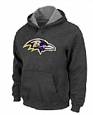 Baltimore Ravens Logo Pullover Hoodie Navy Grey,baseball caps,new era cap wholesale,wholesale hats