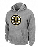 Boston Bruins Big x26 Tall Logo Pullover Hoodie Grey,baseball caps,new era cap wholesale,wholesale hats