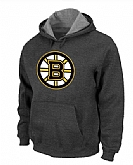 Boston Bruins Big x26 Tall Logo Pullover Hoodie Navy Grey,baseball caps,new era cap wholesale,wholesale hats