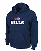 Buffalo Bills Authentic Logo Pullover Hoodie Navy Blue,baseball caps,new era cap wholesale,wholesale hats