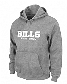 Buffalo Bills Authentic font Pullover Hoodie Grey,baseball caps,new era cap wholesale,wholesale hats