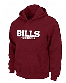 Buffalo Bills Authentic font Pullover Hoodie Red,baseball caps,new era cap wholesale,wholesale hats