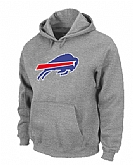 Buffalo Bills Logo Pullover Hoodie Grey,baseball caps,new era cap wholesale,wholesale hats