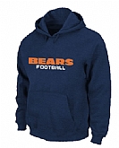Chicago Bears Authentic font Pullover Hoodie Navy Blue,baseball caps,new era cap wholesale,wholesale hats