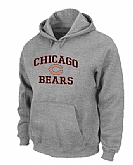 Chicago Bears Heart x26 Soul Pullover Hoodie Grey,baseball caps,new era cap wholesale,wholesale hats