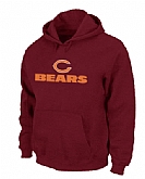 Chicago Bears Sideline Legend Authentic logo Pullover Hoodie Red,baseball caps,new era cap wholesale,wholesale hats