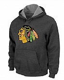 Chicago Blackhawks Big x26 Tall Logo Pullover Hoodie Navy Grey,baseball caps,new era cap wholesale,wholesale hats