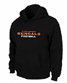 Cincinnati Bengals Authentic font Pullover Hoodie Black,baseball caps,new era cap wholesale,wholesale hats