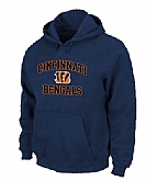 Cincinnati Bengals Heart x26 Soul Pullover Hoodie Navy Blue,baseball caps,new era cap wholesale,wholesale hats