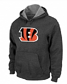 Cincinnati Bengals Logo Pullover Hoodie Navy Grey,baseball caps,new era cap wholesale,wholesale hats