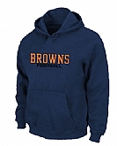 Cleveland Browns Authentic font Pullover Hoodie Navy Blue,baseball caps,new era cap wholesale,wholesale hats