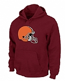 Cleveland Browns Logo Pullover Hoodie Red,baseball caps,new era cap wholesale,wholesale hats