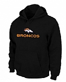 Denver Broncos Authentic Logo Pullover Hoodie Black,baseball caps,new era cap wholesale,wholesale hats