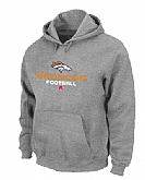 Denver Broncos Critical Victory Pullover Hoodie Grey,baseball caps,new era cap wholesale,wholesale hats