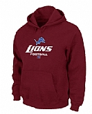 Detroit Lions Critical Victory Pullover Hoodie RED,baseball caps,new era cap wholesale,wholesale hats
