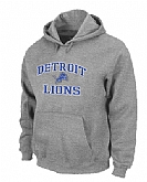 Detroit Lions Heart x26 Soul Pullover Hoodie Grey,baseball caps,new era cap wholesale,wholesale hats