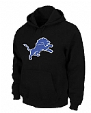 Detroit Lions Logo Pullover Hoodie Black,baseball caps,new era cap wholesale,wholesale hats