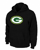 Green Bay Packers Logo Pullover Hoodie Black,baseball caps,new era cap wholesale,wholesale hats