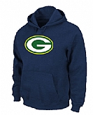 Green Bay Packers Logo Pullover Hoodie Navy Blue,baseball caps,new era cap wholesale,wholesale hats