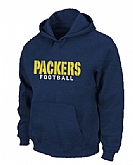 Green Bay Packers font Pullover Hoodie Navy Blue,baseball caps,new era cap wholesale,wholesale hats