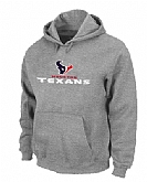 Houston Texans Authentic Logo Pullover Hoodie Grey,baseball caps,new era cap wholesale,wholesale hats