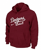Los Angeles Dodgers Pullover Hoodie RED,baseball caps,new era cap wholesale,wholesale hats