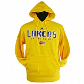 Los Angeles Lakers Team Logo Yellow Pullover Hoody,baseball caps,new era cap wholesale,wholesale hats