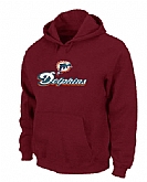 Miami Dolphins Authentic Logo Pullover Hoodie Red,baseball caps,new era cap wholesale,wholesale hats