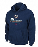 Miami Dolphins Critical Victory Pullover Hoodie D.Blue,baseball caps,new era cap wholesale,wholesale hats